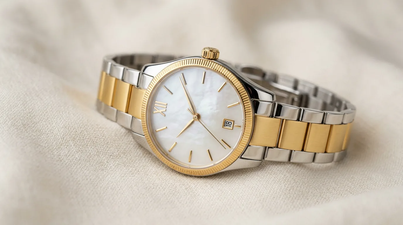 Viceroy Chic 401056-27 montre bicolore dorée pour femme